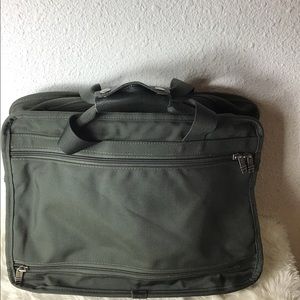 Tumi army green laptop bag